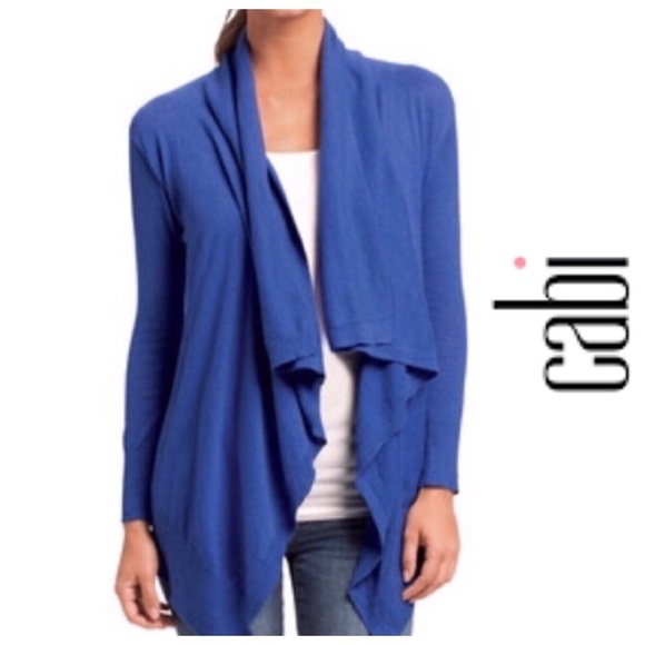 blue waterfall cardigan